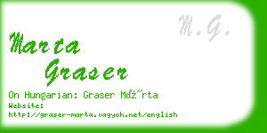 marta graser business card